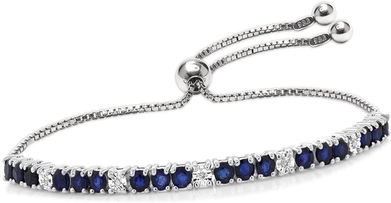 LeCalla 925 Sterling Silver Bracelets for Women | Italian Handmade Adjustable Bolo Link Chain Bracelets | Women's Sliding Bolo Bracelets - Image 1